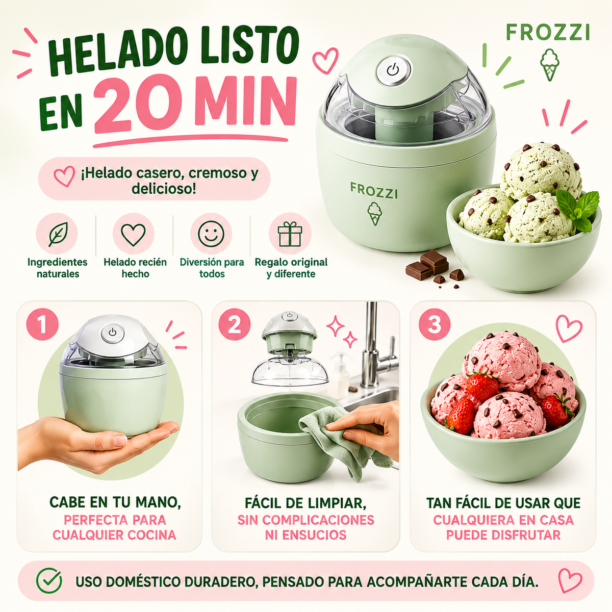 Frozzi – Hausgemachtes Eis in Minuten 🍦